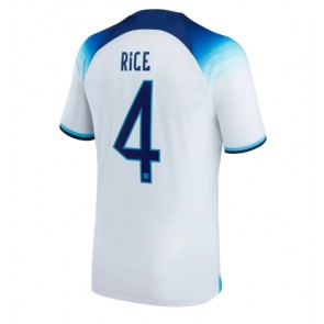 England Declan Rice #4 Hjemmebanetrøje VM 2022 Kort ærmer